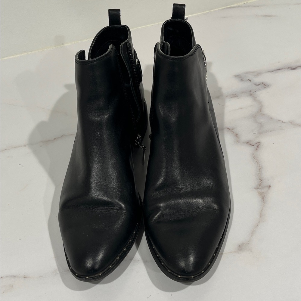 Steven By Steve Madden Black Ankle Boots
